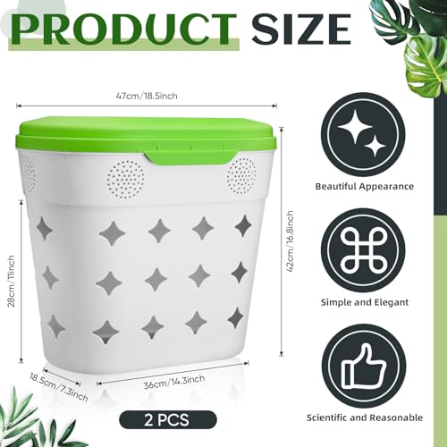 2 Pack 8 Gallon Outdoor Compost Bin U157
