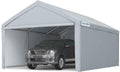 13'X20' Heavy Duty Galvanized Car Canopy Garage Boat Shelter with Reinforced Frame - Silver Gray G4938