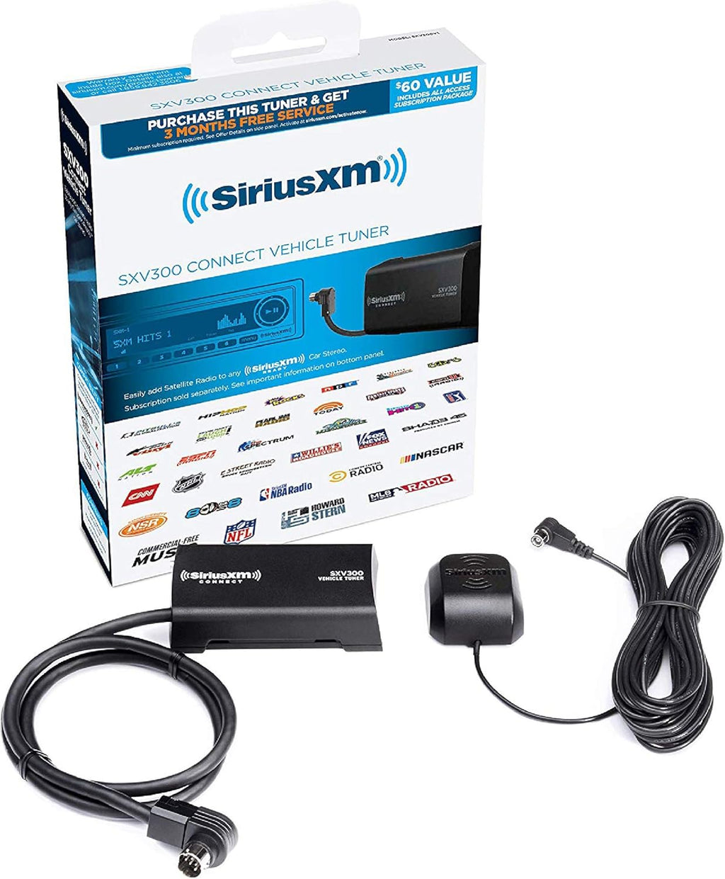 Black Satellite Radio Vehicle Tuner Pack of 2 A633