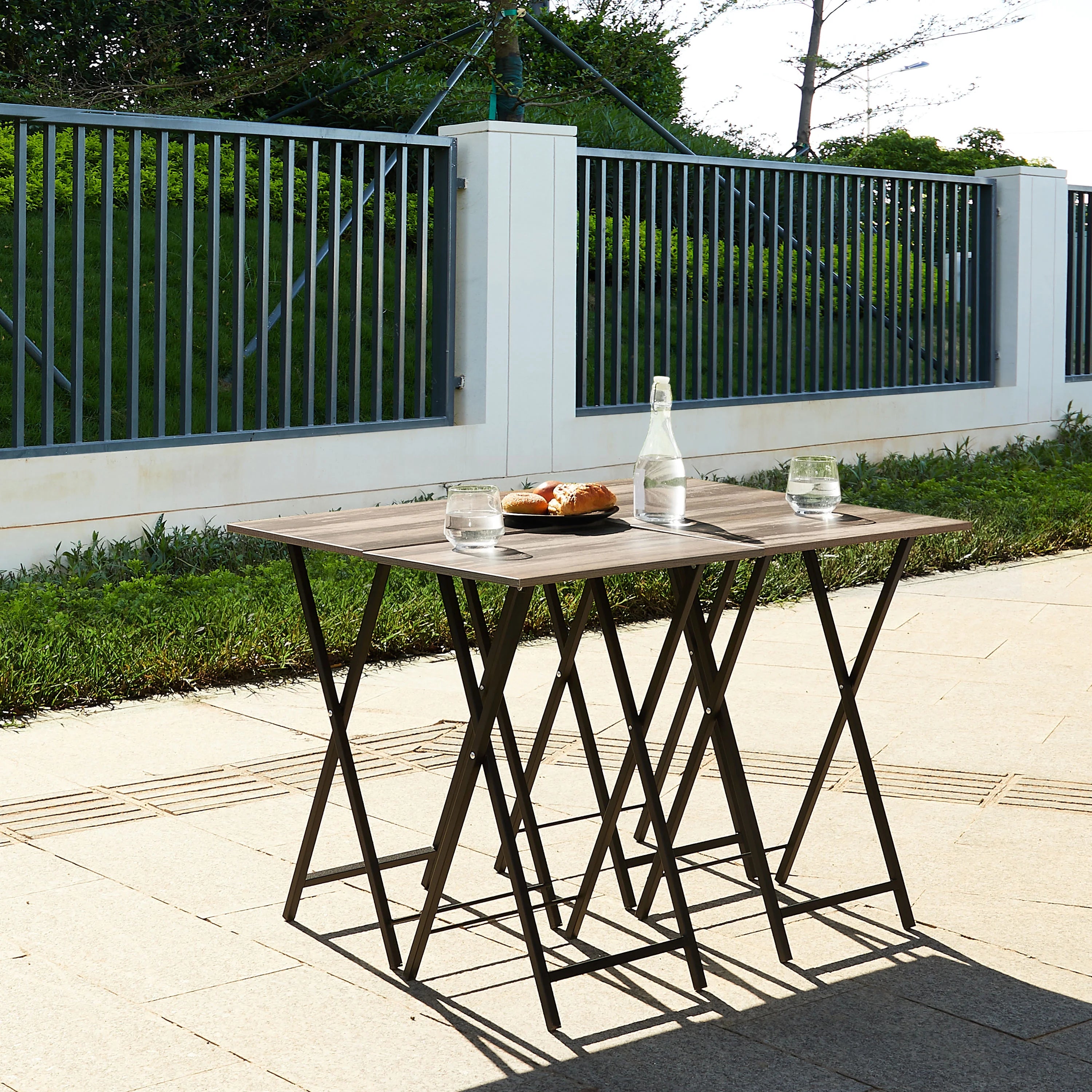 Set of 4 Folding TV Tray Tables C22809