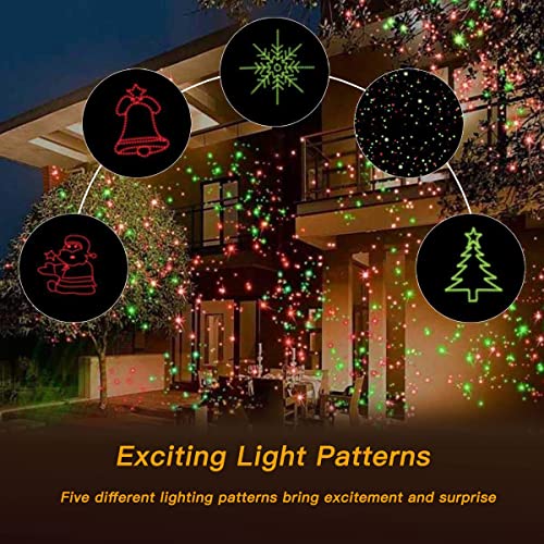 Red and Green LED Star Show Projector Light Q39876