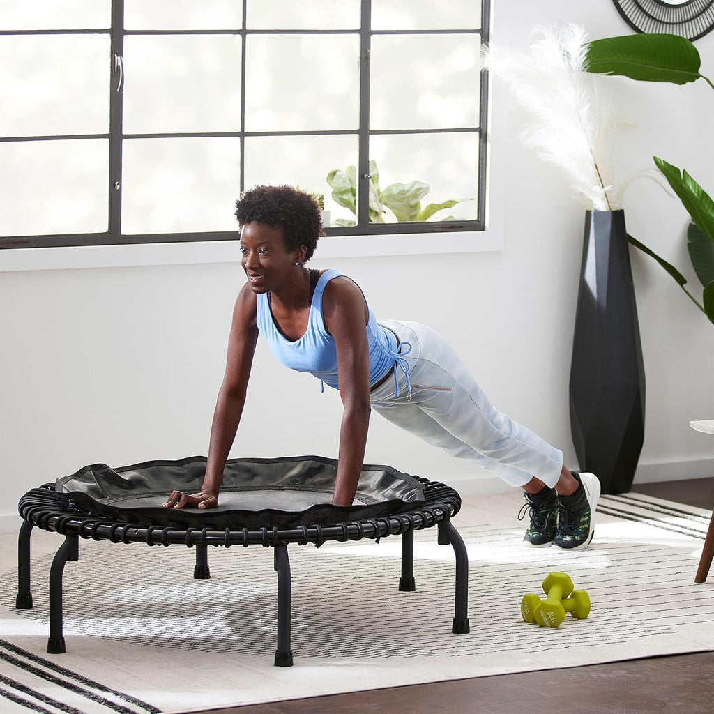 Black 44 Inch Mini Exercise Trampoline I6173