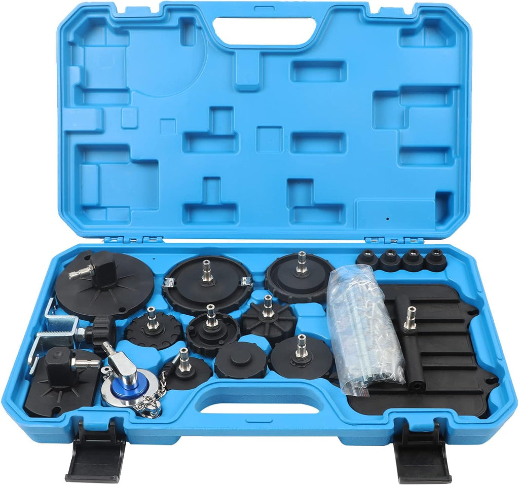 12pcs Brake Master Cylinder Adapters Brake Fluid Bleeding Bleeder Tool Kit with Storage Case A4557