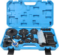 12pcs Brake Master Cylinder Adapters Brake Fluid Bleeding Bleeder Tool Kit with Storage Case A4557