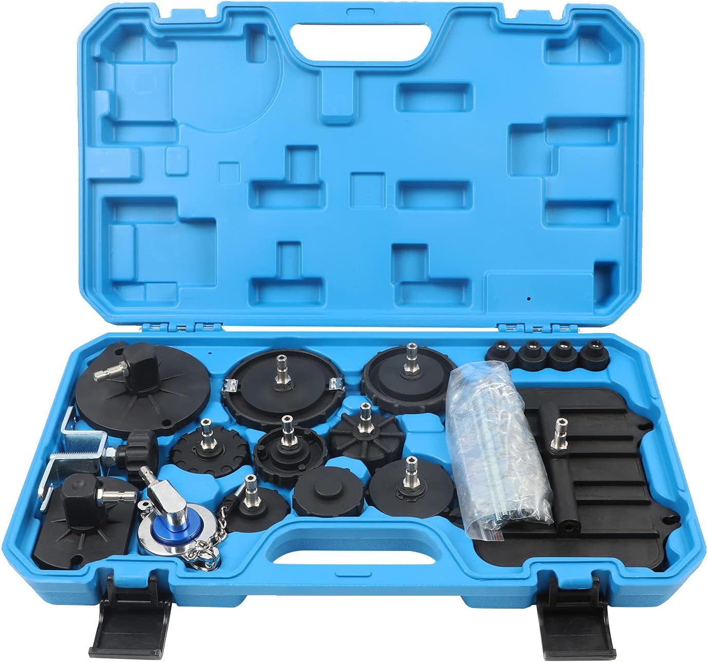 12pcs Brake Master Cylinder Adapters Brake Fluid Bleeding Bleeder Tool Kit with Storage Case A4557