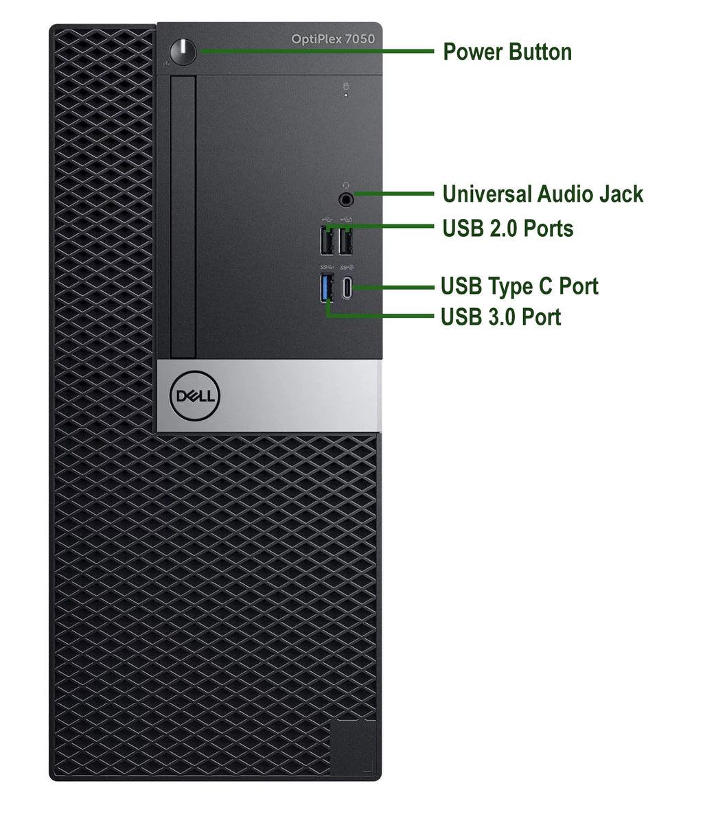 Restored Desktop Tower PC Intel Core i5 7500 3.40GHz 8GB RAM 500GB HDD 19 Inch LCD Wifi Adapter KB Mouse Windows 10 Pro B130