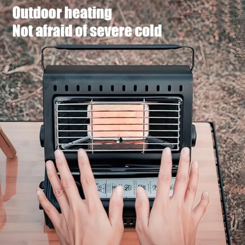 Mini Camp Tent Stove, 3 Heat Settings (Red) Z738