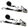 Stainless Steel Ratchet Strap Tie Down 1 inch x 10 Foot Black O37631