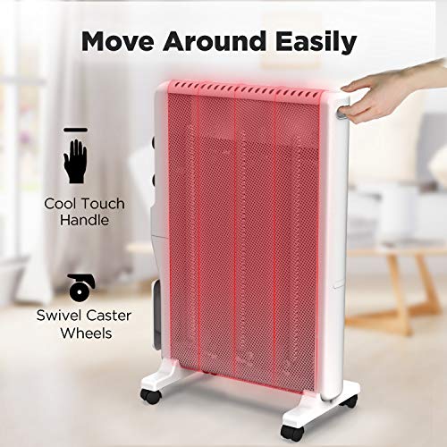 White 1500W Electric Mica Space Heater M139617