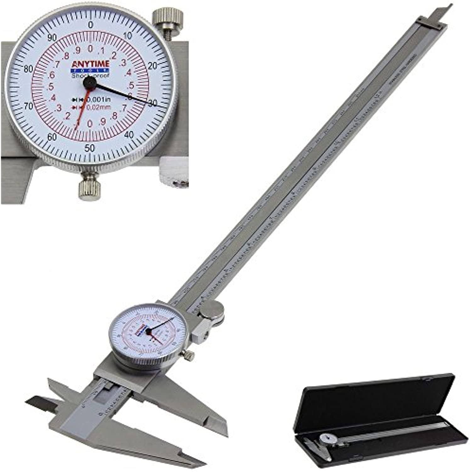 Dial Caliper 12 / 300mm Dual Reading Scale Metric SAE Standard inch mm D4154