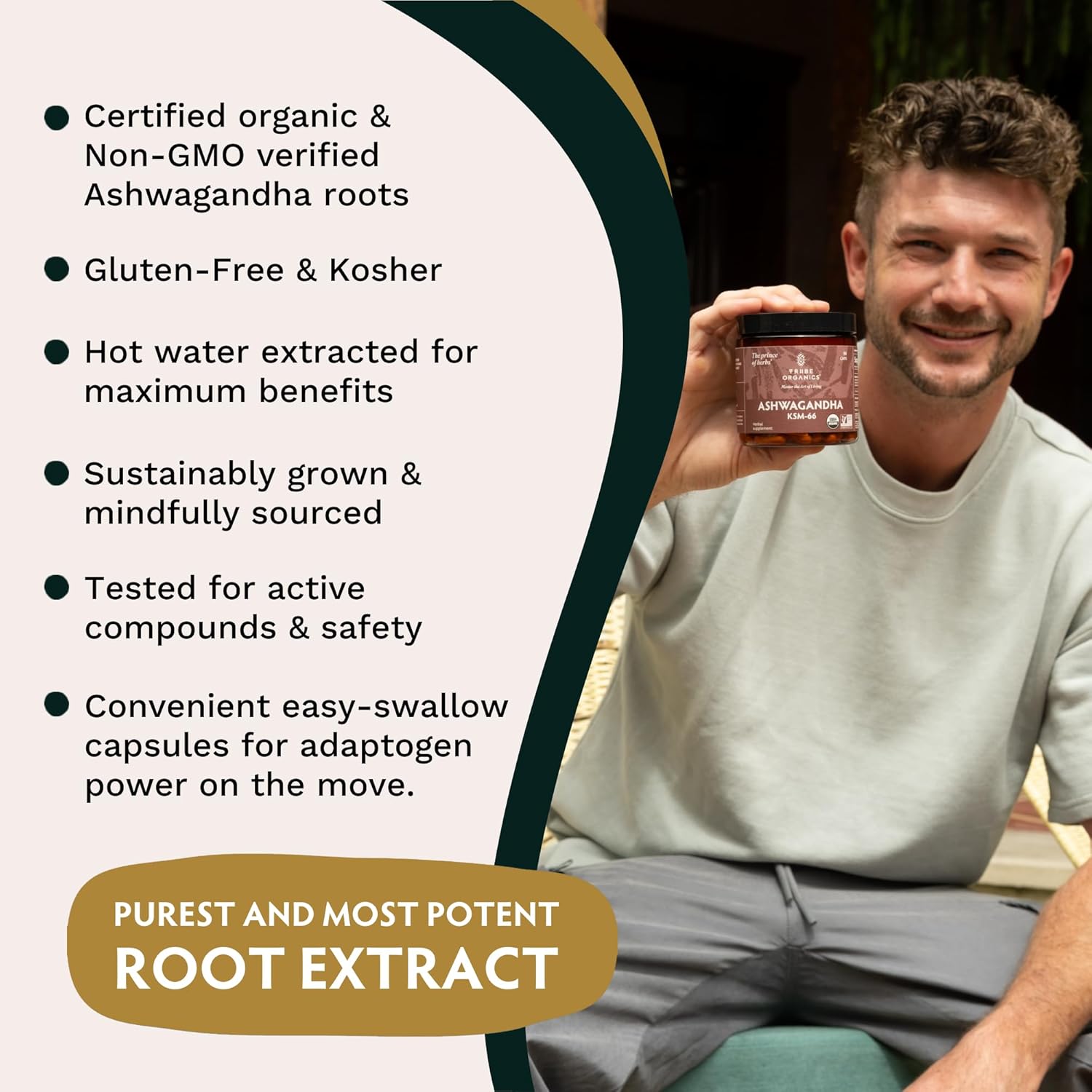 Ashwagandha Organic Root Powder Extract Supplement 600mg 120 Capsules A6564