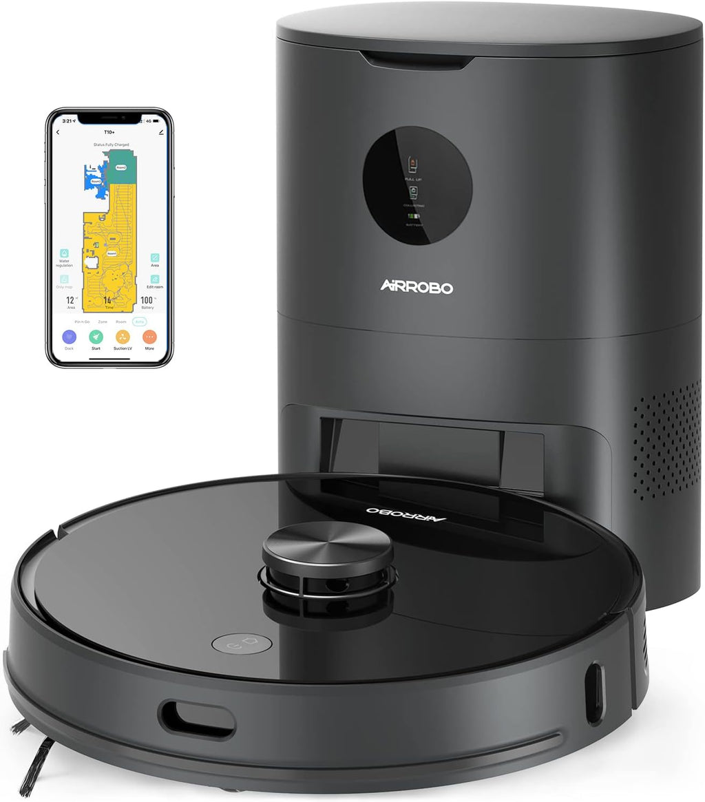 Robot Vacuum and Mop with Auto Dirt Disposal, Lidar Navigation, 250Min Runtime, 2700Pa Suction J280
