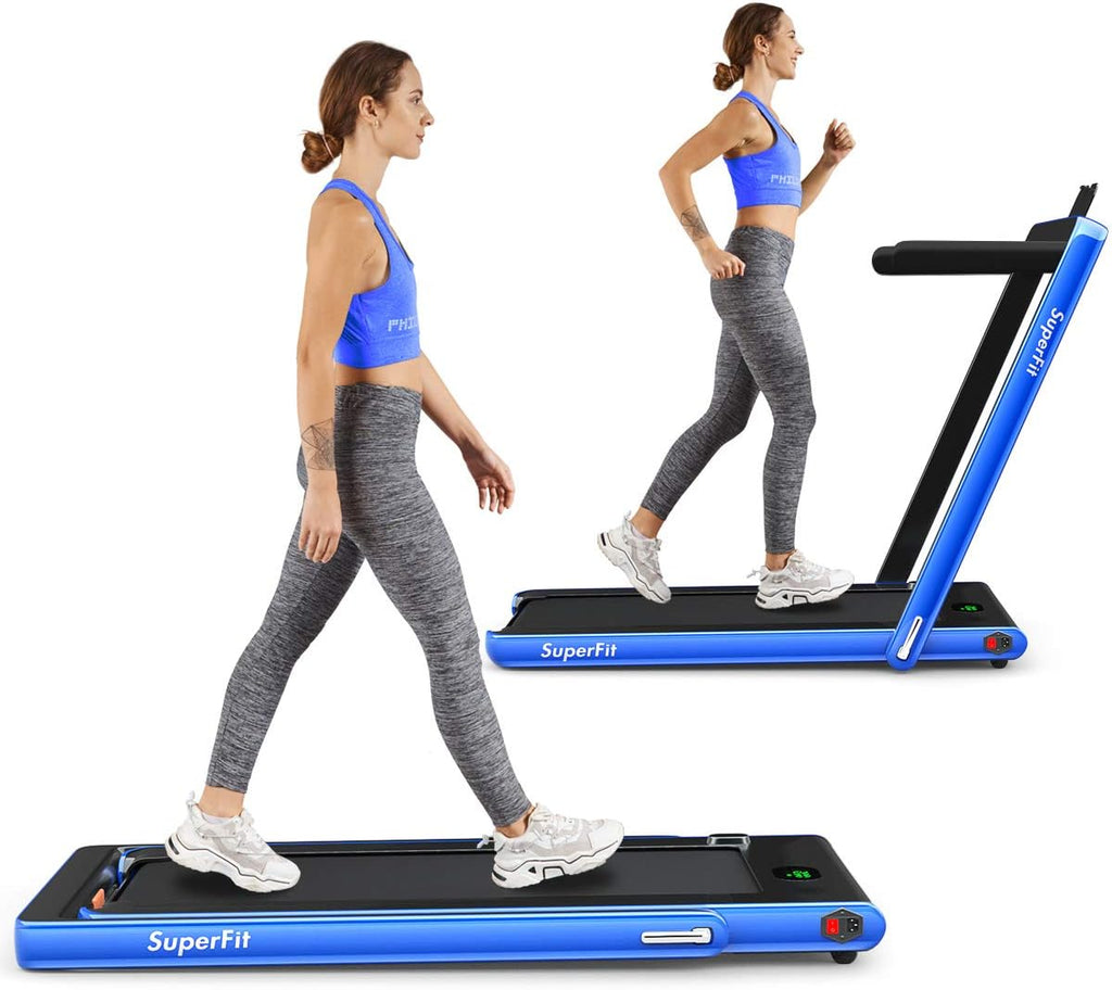 2 in 1 Folding Treadmill with LED Display I8505