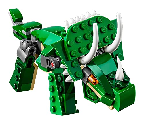 LEGO Creator 3 in 1 Mighty Dinosaur Toy, Transforms from T. rex to Triceratops to Pterodactyl Dinosaur Figures, 31058 C182