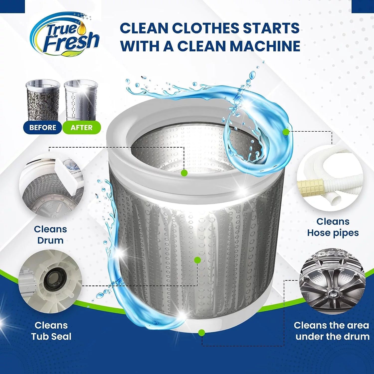 15 Count Washing Machine Cleaner Tablets P5892