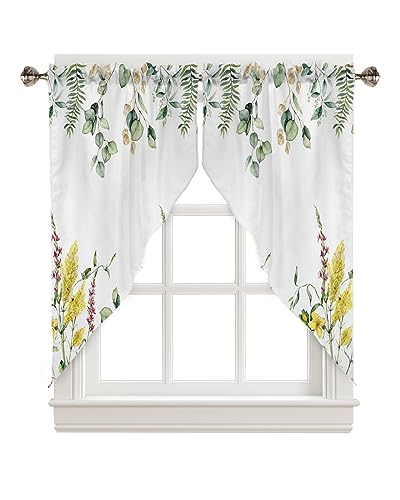 36"x45" Floral Valances Window Curtains 2 Panel Sets Z377