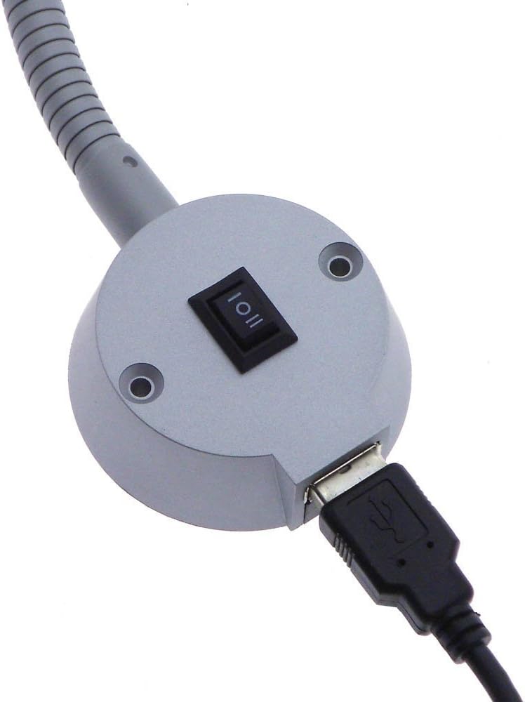 Gooseneck LED Bed Lamp with USB Charger Port and 3-Way Switch C2693