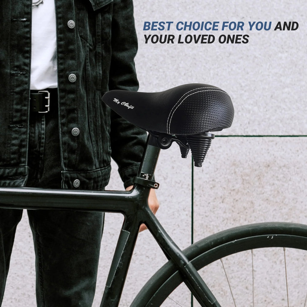 Oversized Extra Wide Bike Seat with Foam Padding Q1998
