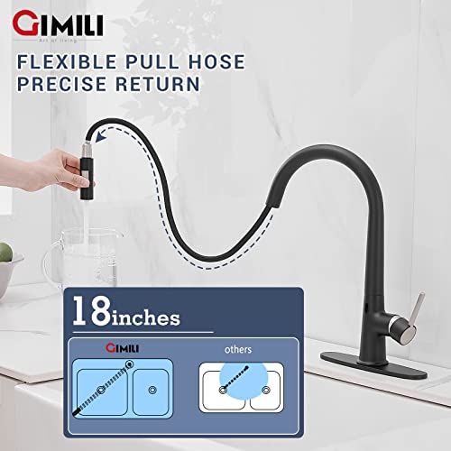 Brushed Nickel Touchless Kitchen Faucet with Pull Down Sprayer D6826