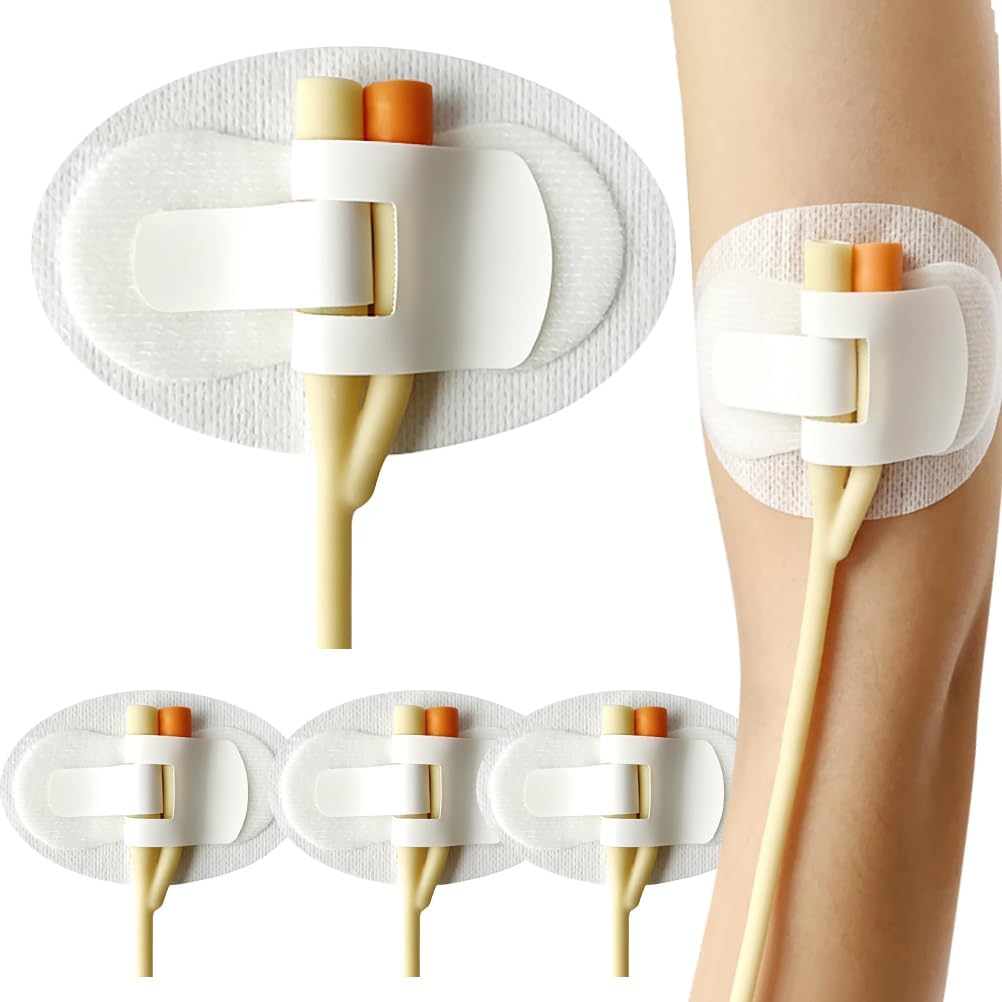 4 Pcs Adhesive Catheter Stabilization Device with Foam Anchor Pad N9746
