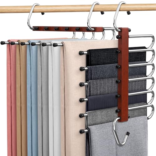 Mahogany Wooden Pants Hangers 2 Pack W270502