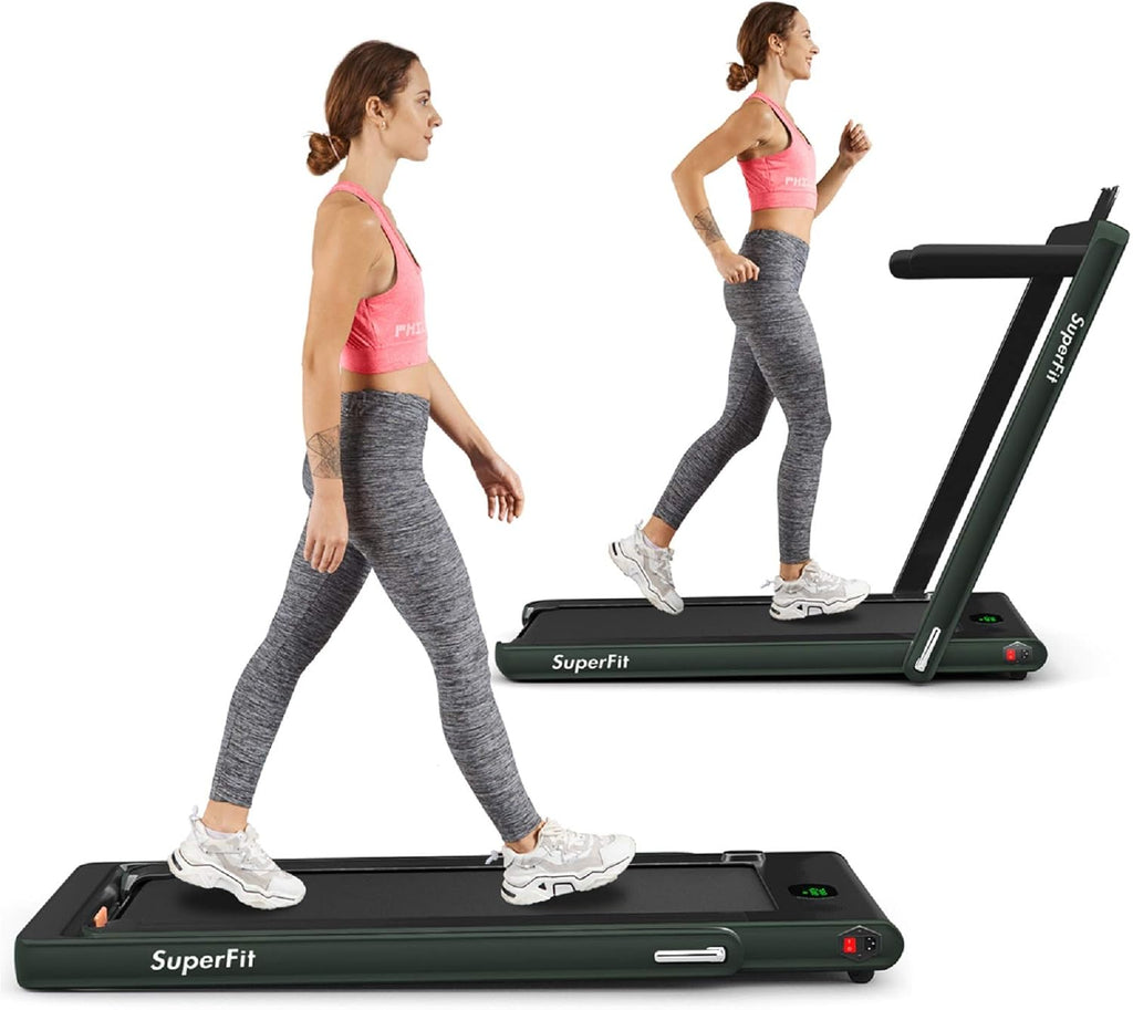 2 in 1 Folding Treadmill with LED Display I8505