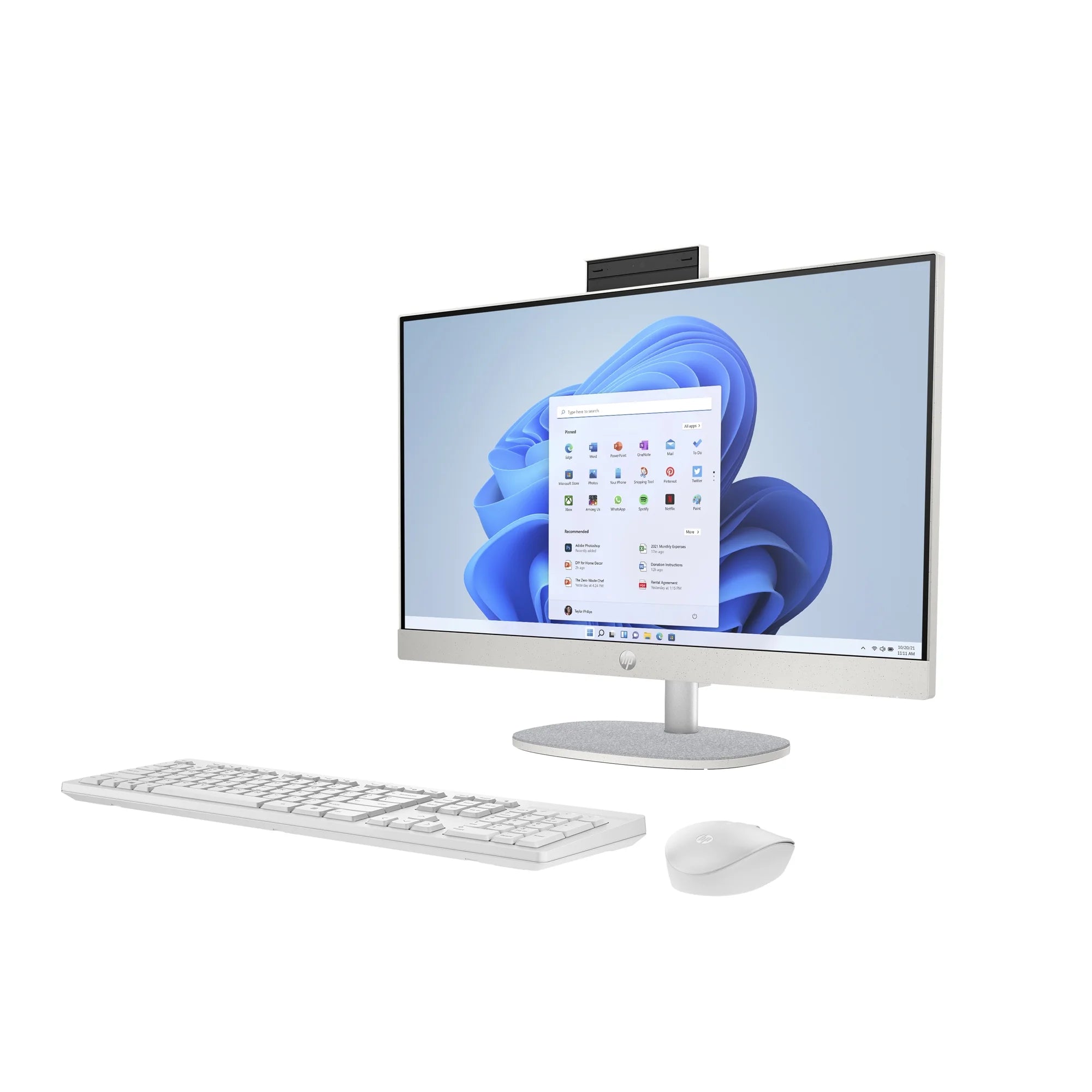 24" Touch FHD IPS All-in-One Desktop, Intel Core i5-1335U, 8GB DDR4, 256GB SSD, Windows 11 Home, Shell white C52295
