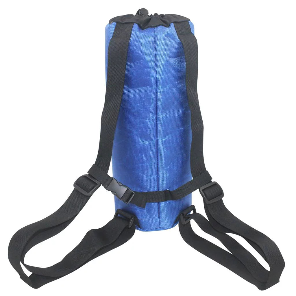 Oxygen Cylinder Tank Holder Backpack Sleeve Bag With Adjustable Shoulder Strap And Side Pockets W12290