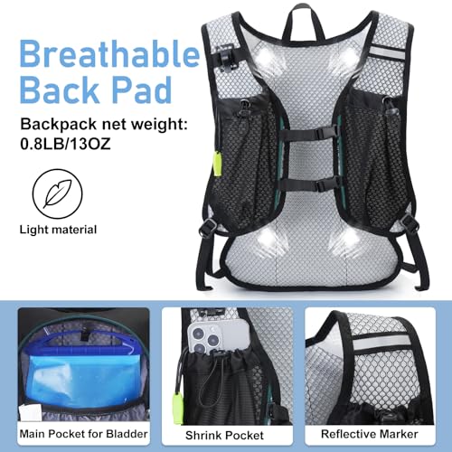 Lightweight Hydration Backpack with 2L Water Bladder C847