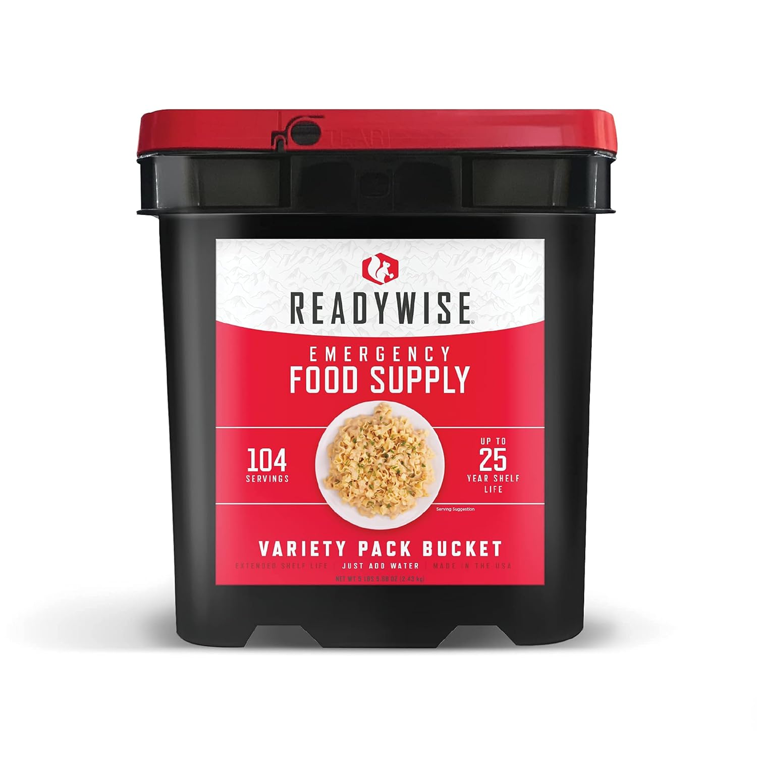 104 Servings Freeze-Dried Emergency Food Supply Variety Pack S486784