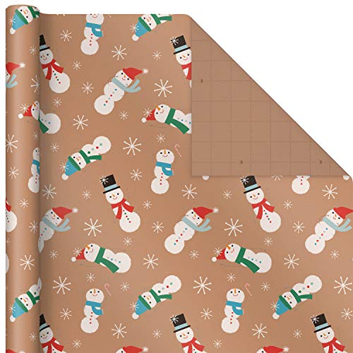 Christmas Wrapping Paper Bundle, Kraft, Pack of 4, 88 sq. ft. ttl E6584