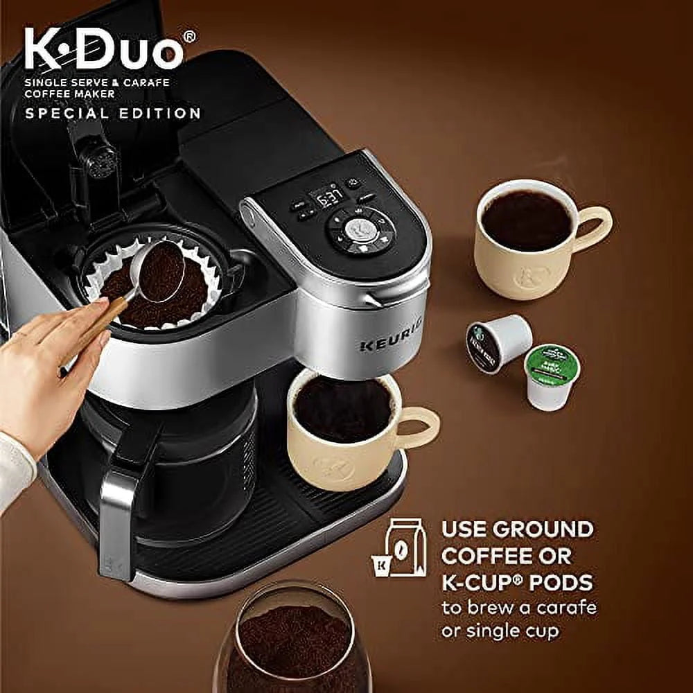 Silver Single Serve & Carafe Coffee Maker G114