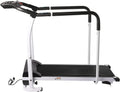 Walking Treadmill with Full Length Handrails, LCD Display, Foldable, 300 lbs Capacity I3672