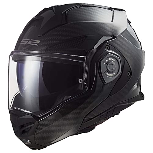 Matte Black Carbon Fiber Modular Helmet D9011
