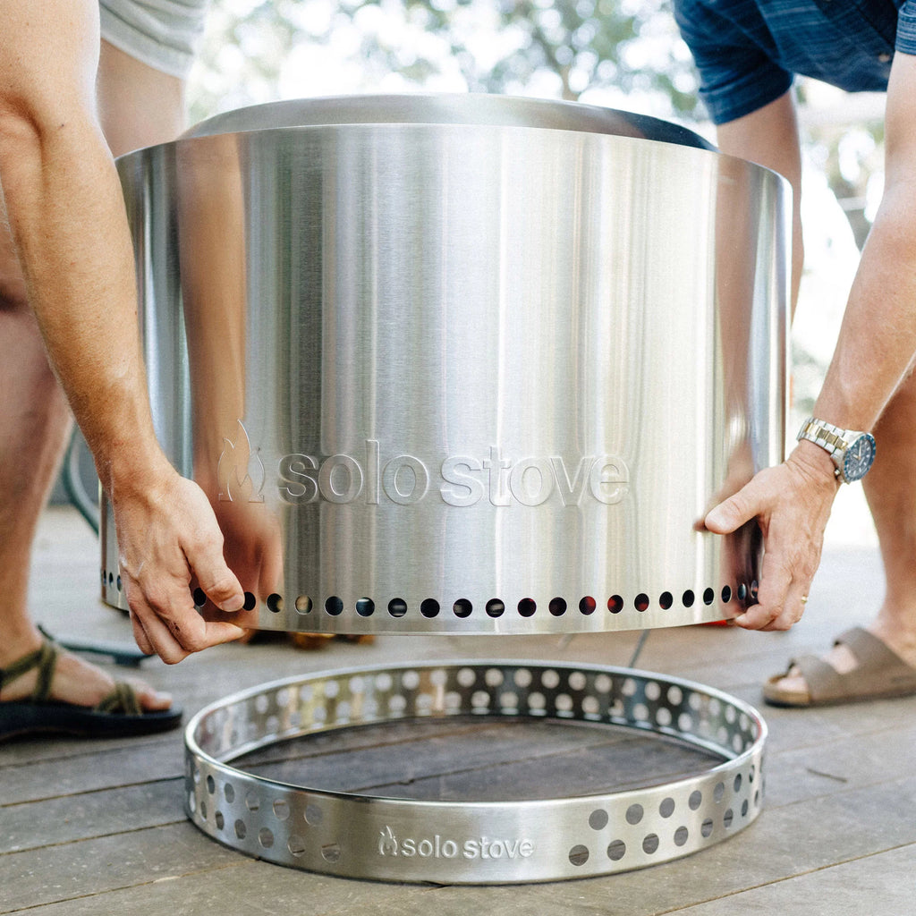 27" Smokeless Fire Pit + Stand, 304 Stainless Steel O81810