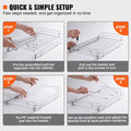 Chrome Steel Pull Out Cabinet Organizer with Slide Out Shelves M7874