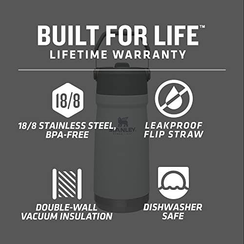 16-50 OZ Insulated Stainless Steel Water Bottle with Built-In Straw X380849