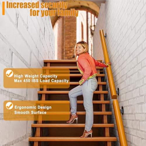 6ft Pine Handrails for Indoor Stairs T2285