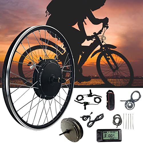 1500W 48V Brushless Gear Front Rear Hub Motor Bicycle Ebike Conversion Kit G26347