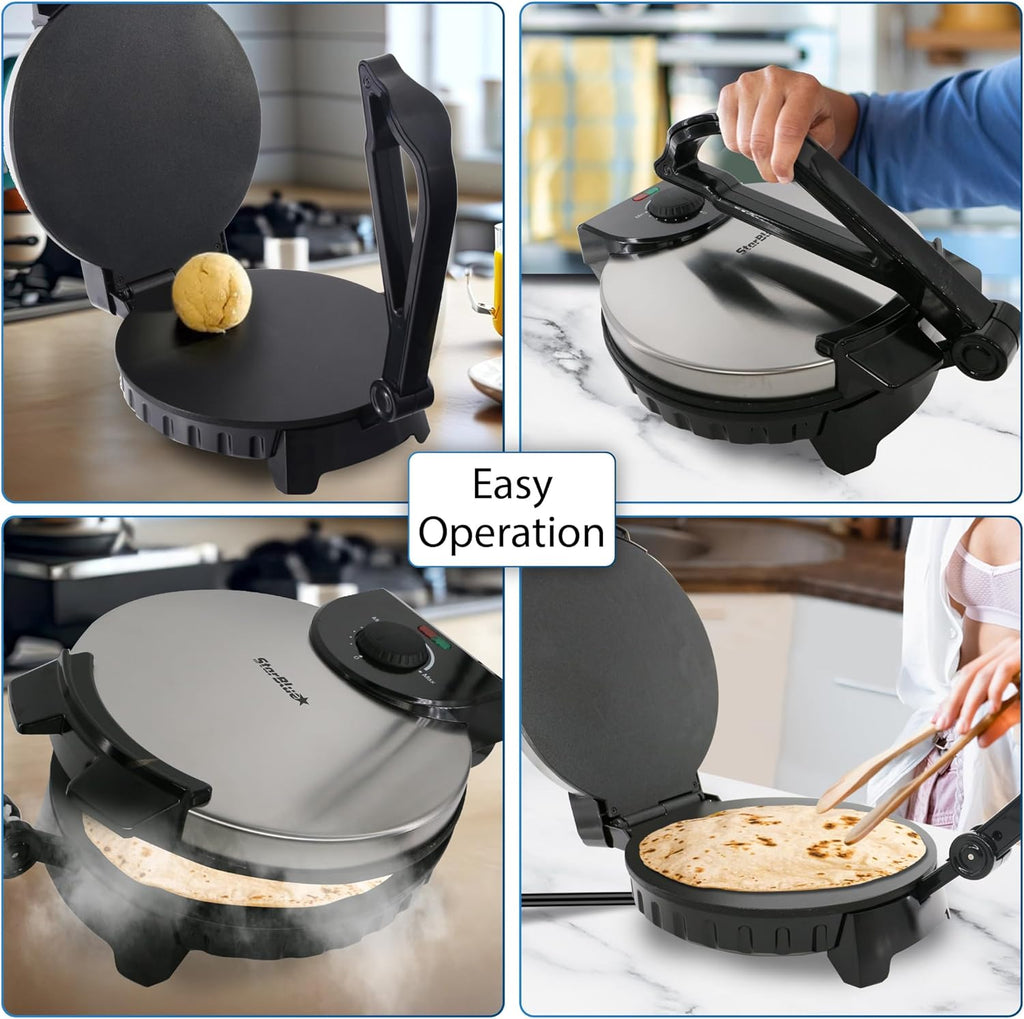 10inch Stainless Steel Non-Stick Electric Roti Maker T48477