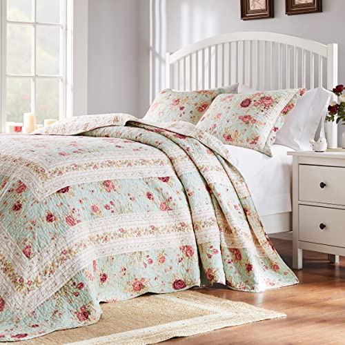 Blue 100% Cotton Bedspread Set, 3-Piece King R4645