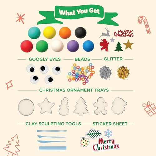 Air Dry Clay Ornament DIY Set K84711
