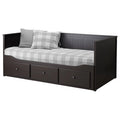 Black-Brown Twin Daybed Frame with 3 Drawers A2432