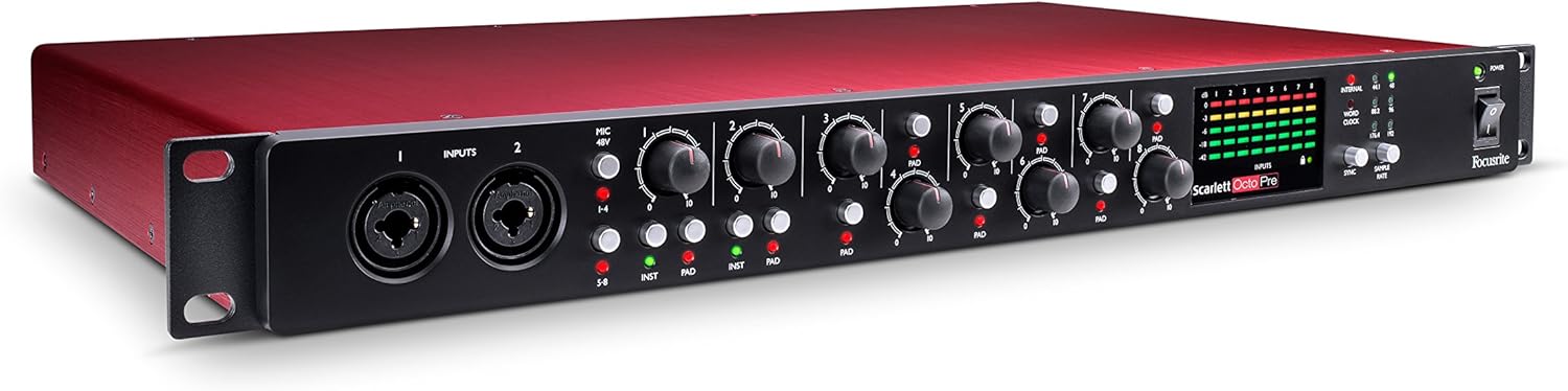 8-Channel Mic Pre with ADAT Inputs and Analog Outputs U49911