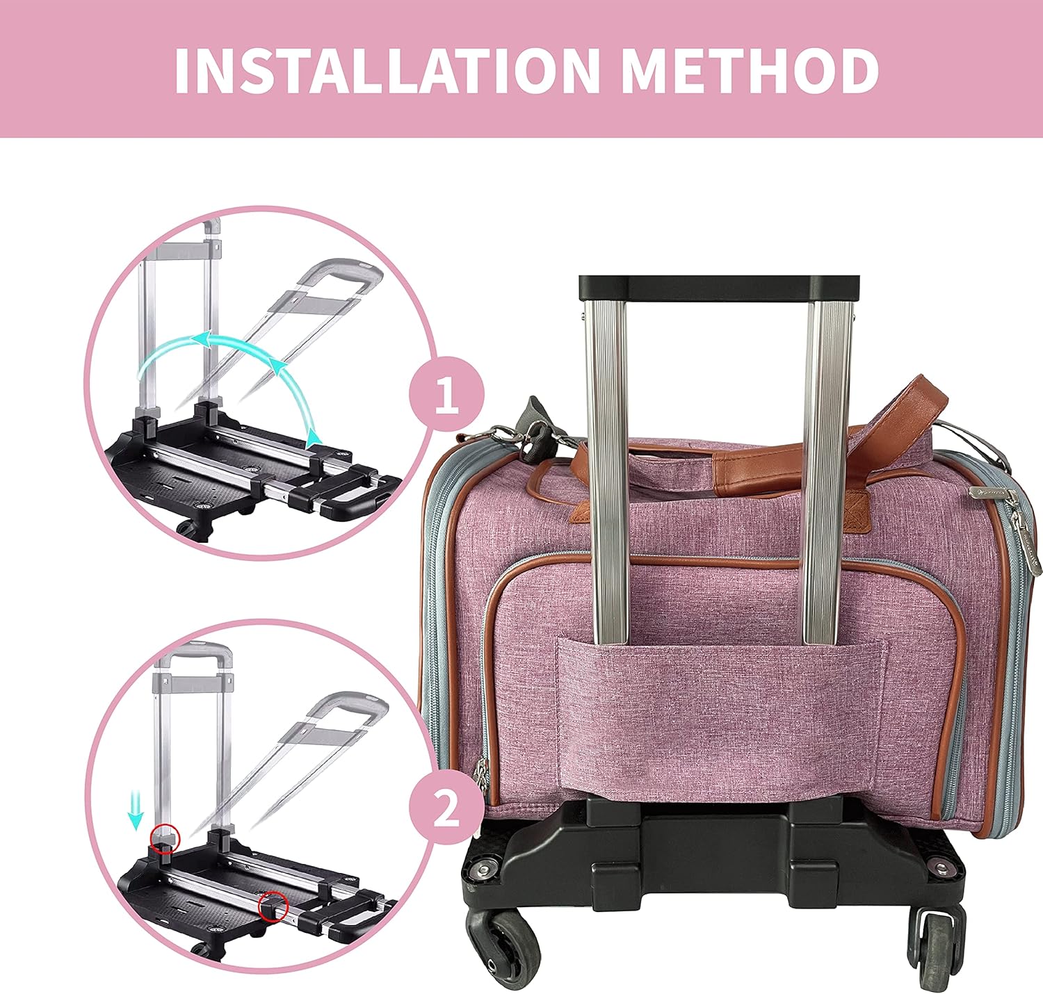 Spinner Wheelbase Luggage Cart J5402