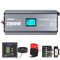 2000W Pure Sine Wave Power Inverter DC 12V to AC 120V with LCD Display K110002