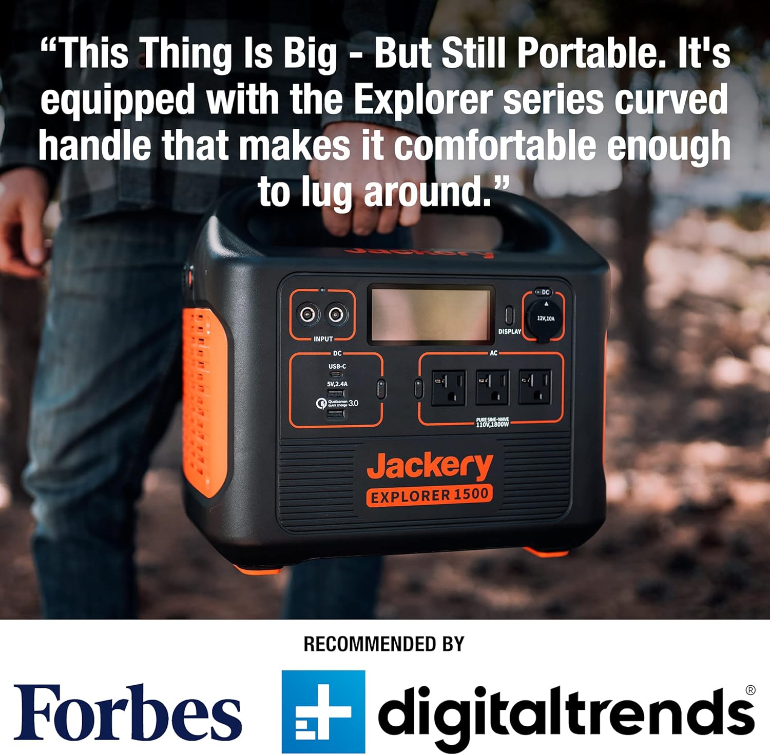 1534Wh Portable Generator with 3 AC Outlets I571