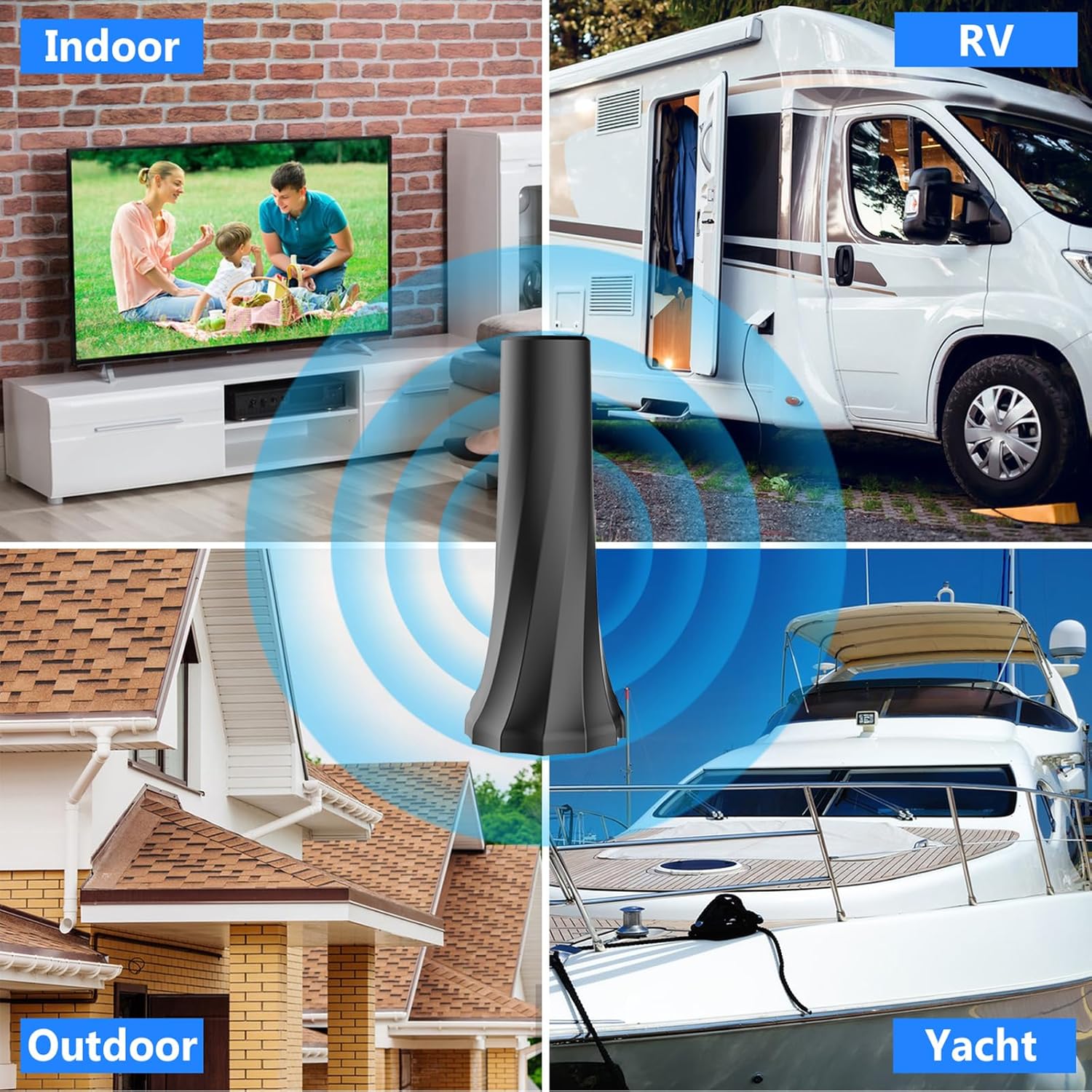 Digital TV Antenna with 25ft Coaxial Cable N92682