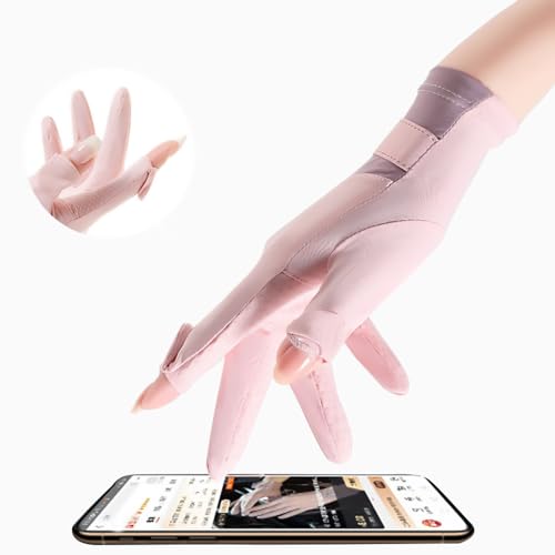 UV Sun Protection Touchscreen Gloves Full Finger Anti-Slip Cycling Gloves W3435