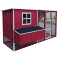 87 inch Wood Chicken Coop Hen House Run Nesting Box X4356